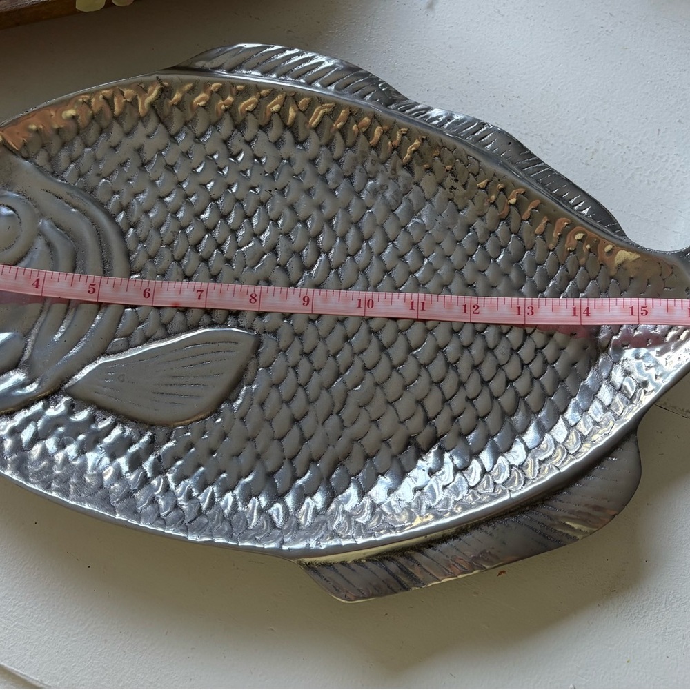 Silver Fish-Shaped Serving Tray. From Mexico - Picture 4 of 5